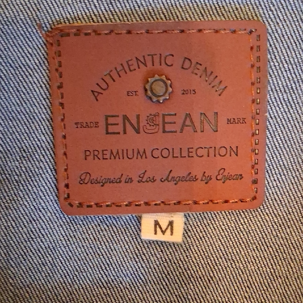 ENJEAN Artistic Blue Denim Jacket. NWOT Excellent Condition Size Med - Picture 8 of 11